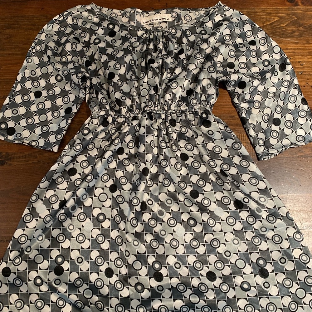 Costa Blanca Dress/Tunic in super soft satin material excellent condition